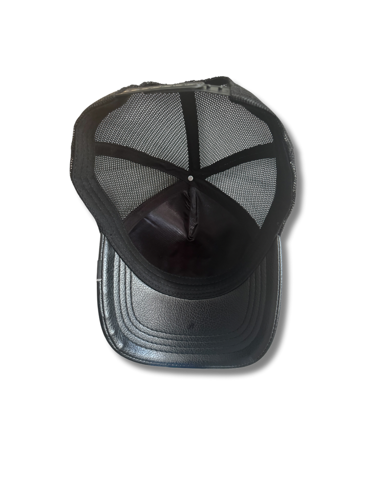 Ice Wolf Tucker Leather Hat