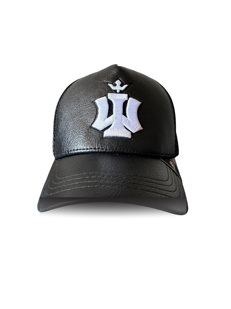 Ice Wolf Tucker Leather Hat